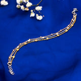 Tri-Colour Elegance Bracelet