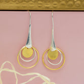 Silver Sunburst Earrings