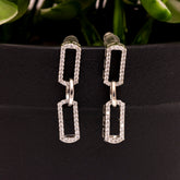 Chic Silver Diamond Accents