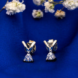 Zirconia Triad Diamond Earrings