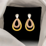 Tri-Color Radiance Earrings