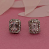 Dazzling Zircon Emerald Studs