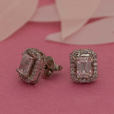 Dazzling Zircon Emerald Studs