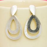 Luminous 925 Silver Teardrop Earrings