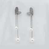 Pearl Drops In My Heart Earrings
