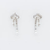Pearls From The Sky Silver Earrings