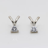 Zirconia Triad Diamond Earrings