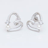 Silver Heart Treasures earings