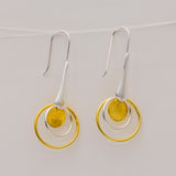 Silver Sunburst Earrings