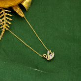 Golden Grace Swan Necklace