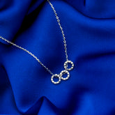 Twin Charms Silver Necklace