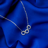 Twin Charms Silver Necklace