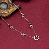 Heart of Clover Silver Necklace