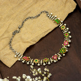 Multi Coloured Jadau Necklace
