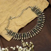 Multicoloured Jadau Peacock Motif Necklace