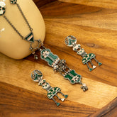 Anvaya Enamel Painted Long Necklace