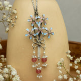 Pastel Flower Bloom Long Necklace