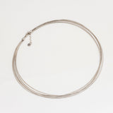 Silver Elegance Omega Necklace
