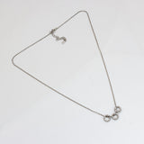 Twin Charms Silver Necklace