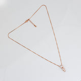 Cherished Moments Rose Gold Plated Silver Necklace