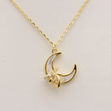 Moonlit Bow Grace Necklace