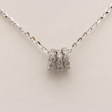 Twin Charms Silver Necklace