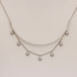 Luminous Silver Chain with Diamond Accents