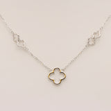 Heart of Clover Silver Necklace