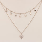 Radiant Heart Silver Necklace