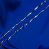 Double Line Ball Detail Anklet Pair