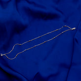 Triple Tone Ball Detail Anklet Pair