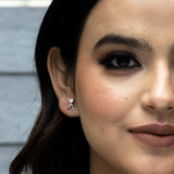 Zirconia Triad Diamond Earrings