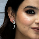 Chic Silver Diamond Accents