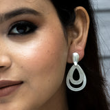 Luminous 925 Silver Teardrop Earrings