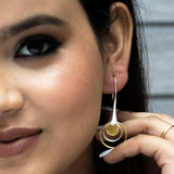 Silver Sunburst Earrings