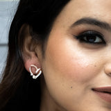 Rose Gold Heart Treasures Earrings