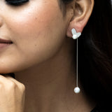 Pearl Drops In My Heart Earrings