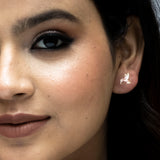 Blush & Gleam Bird Earrings