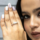 Pearl On The Rise Silver Band