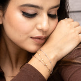 Tri-Colour Elegance Bracelet