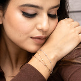 Tri-Colour Elegance Bracelet