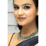 Multicoloured Jadau Peacock Motif Necklace