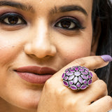 Jadau Ruby Cocktail Ring