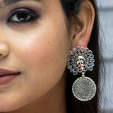 Dancing Peacock Motif Earings