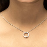 Luxe Diamond Halo Necklace