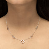 Heart of Clover Silver Necklace