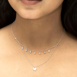 Radiant Heart Silver Necklace