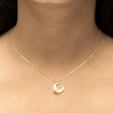 Moonlit Bow Grace Necklace