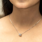 Twin Charms Silver Necklace