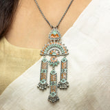 Tattva Intricate Vintage Inspired Drop Statement Necklace